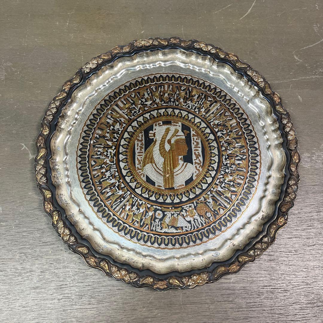 1 エジプト　プレート　大皿　壁掛け