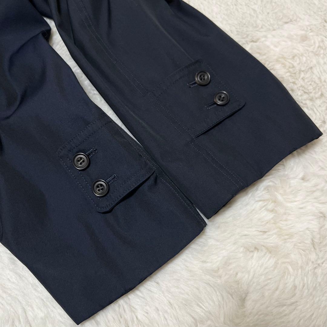 美品　メンズ　エルメネジルド ゼニア　トレンチコート　ベルト　ネイビー　紺