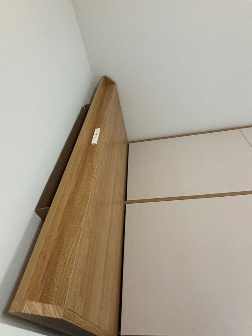 ナチュラルウッド ダブルベッドフレーム