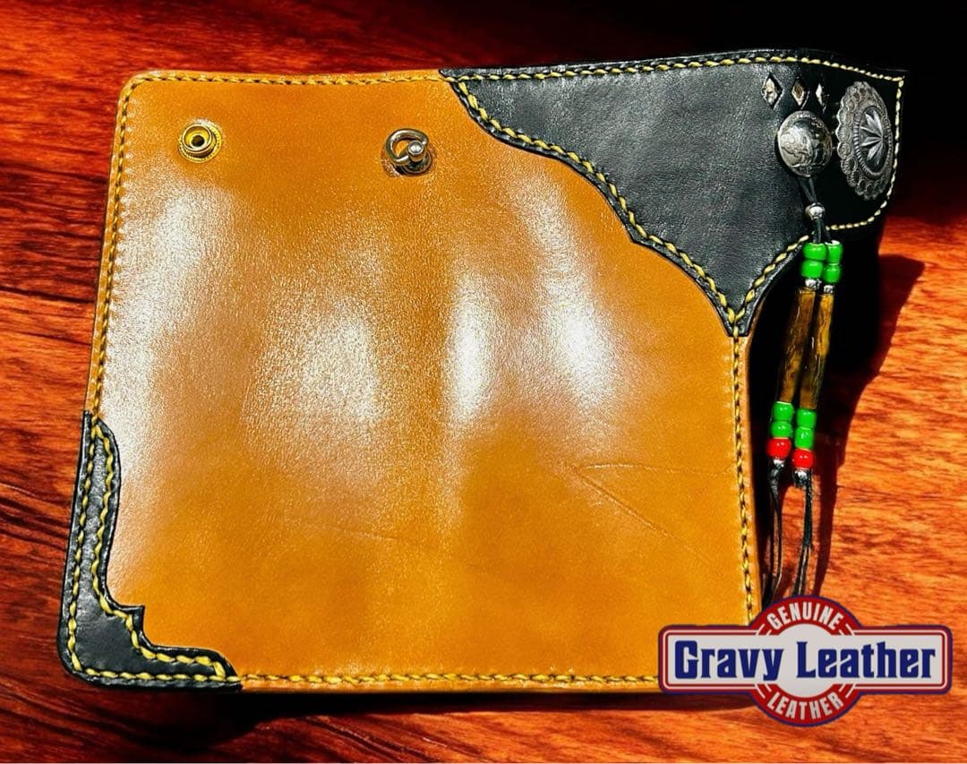Gravy Leather 栃木レザー 本革 長財布 ファニー ホワイトハーツ