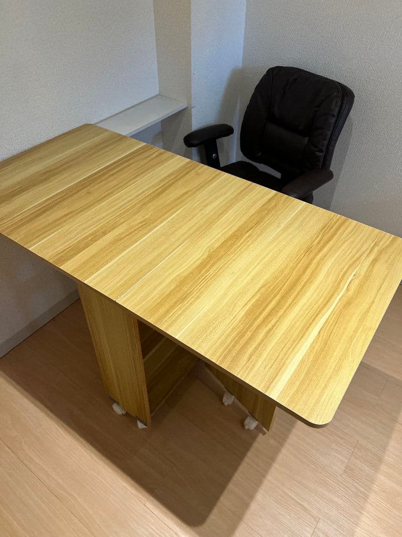 折りたたみ式ダイニングテーブル 　ライトウォルナット