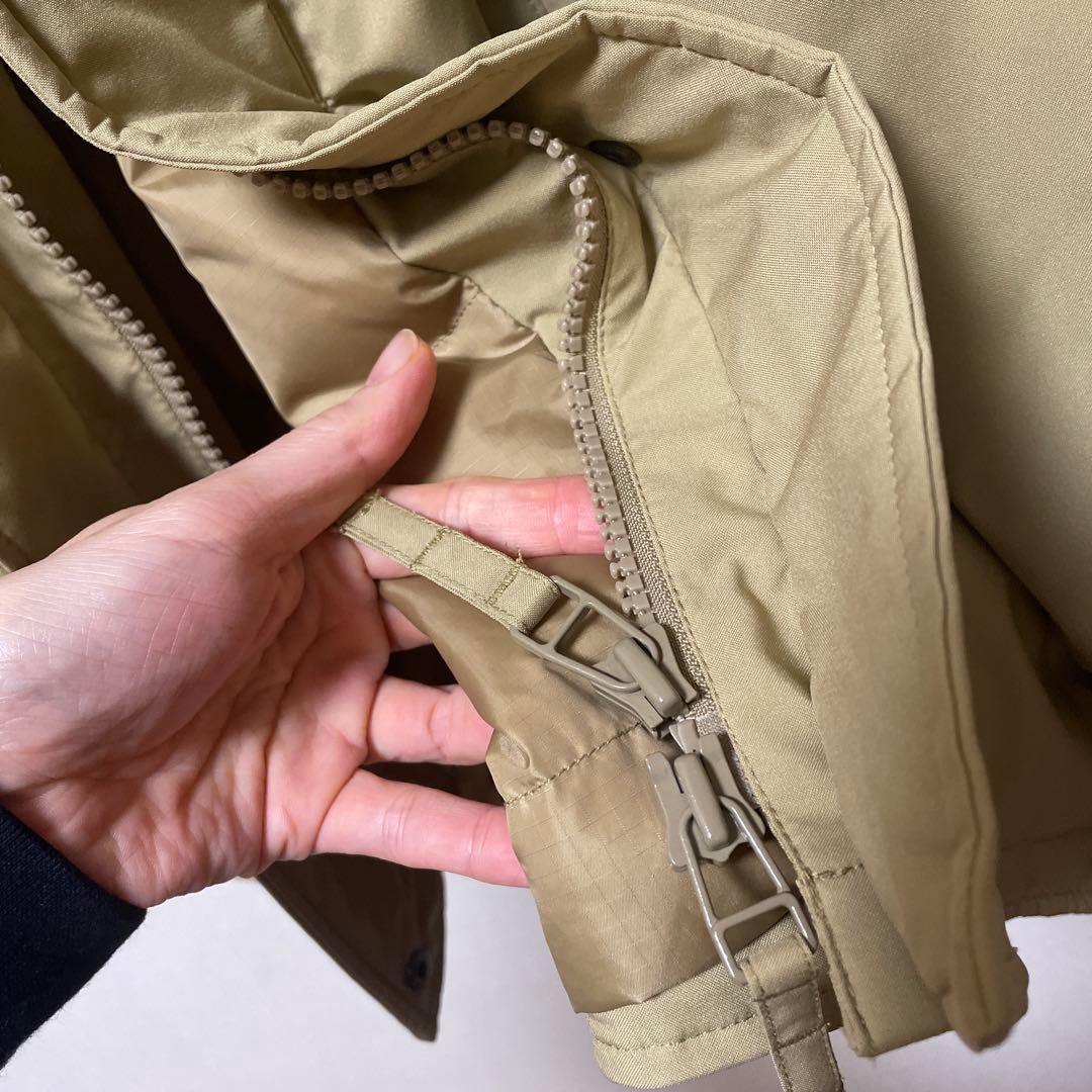 【美品】撥水フーデッドダウンハーフコート 38