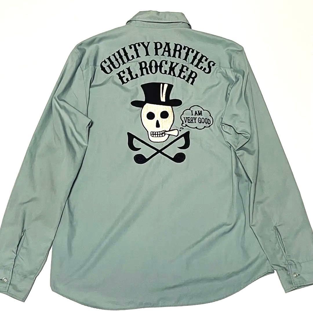 WACKO MARIA 初期　スカル刺繍　SHIRT Lサイズ　希少カラー