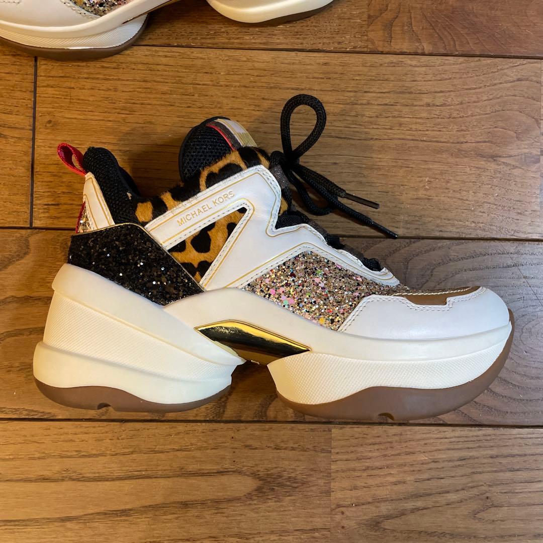 MICHAEL KORS OLYMPIA 厚底スニーカー　24cm