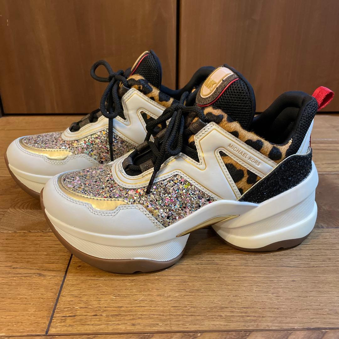 MICHAEL KORS OLYMPIA 厚底スニーカー　24cm