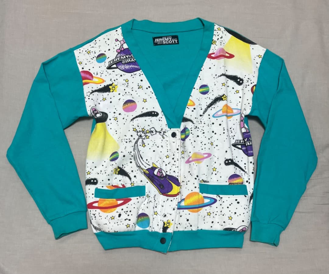 JEREMY SCOTT ジェレミースコット宇宙柄カーディガン