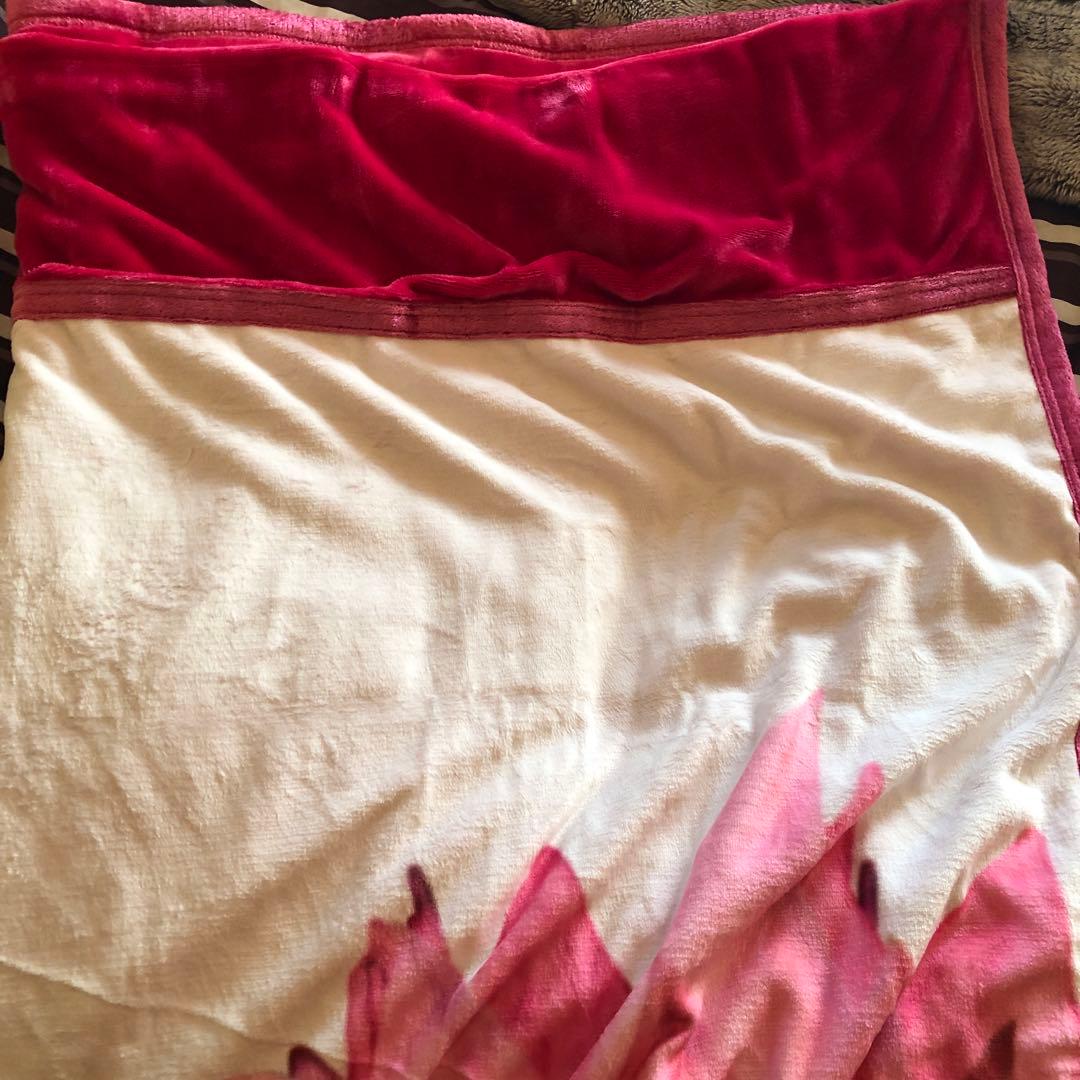 Rady 花柄 ブランケット 毛布 ピンク・ホワイト　箱付き