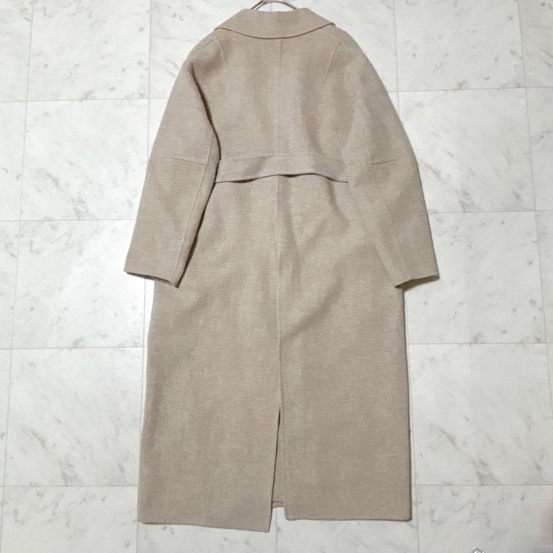 美品 スタニングルアー テーラーリバーコート ロング丈 ゆったり ベルト ガウン