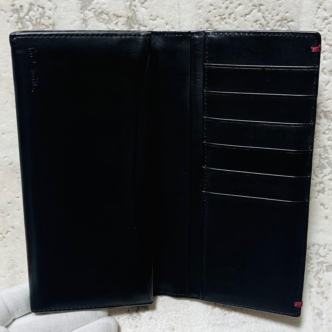 良品 ポールスミス コードバン 長財布 ロングウォレット 馬革 9374
