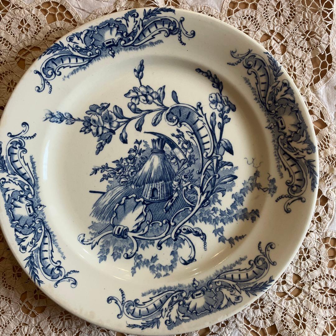 クレールフォンテーヌclairefontaineフランスアンティークプレート1枚