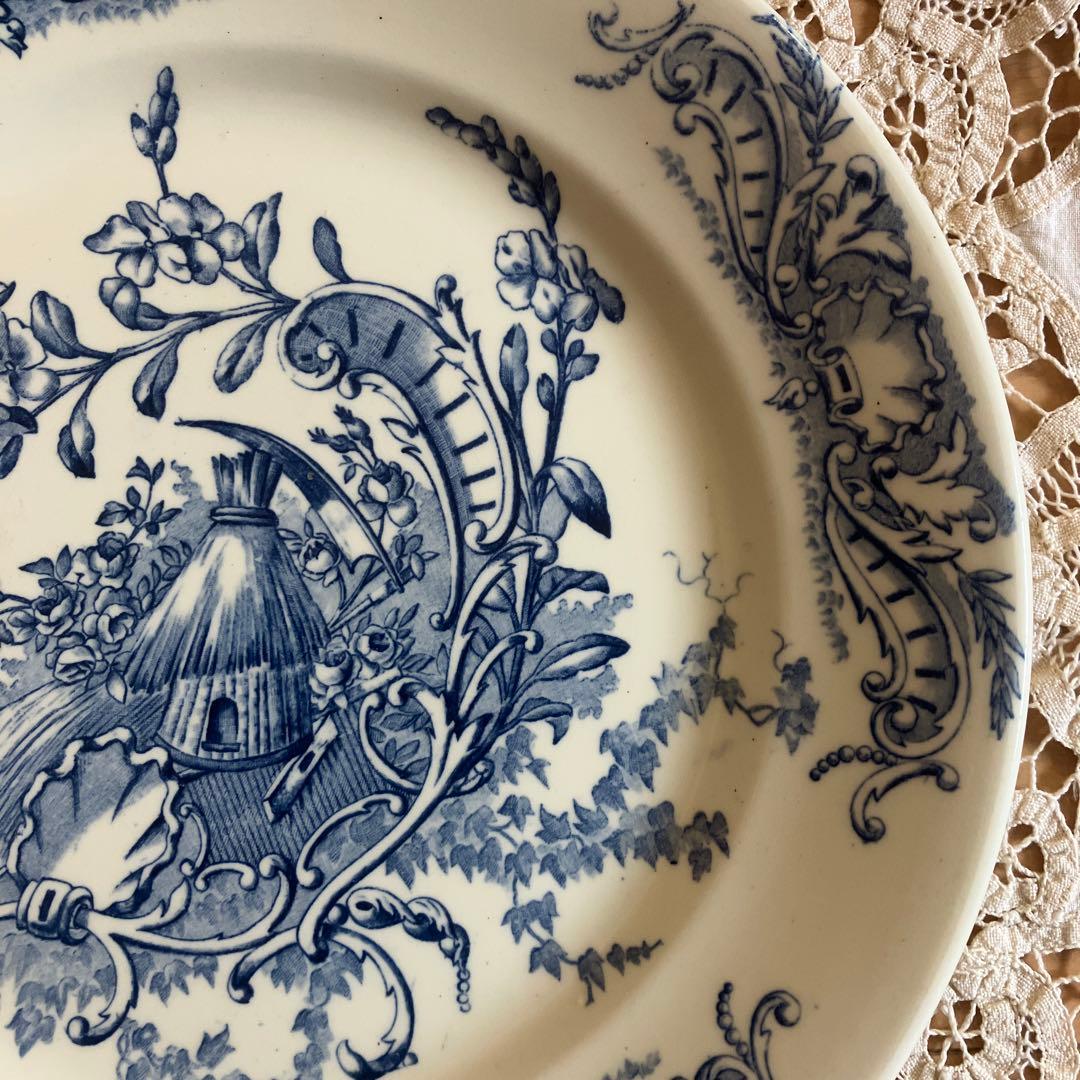 クレールフォンテーヌclairefontaineフランスアンティークプレート1枚