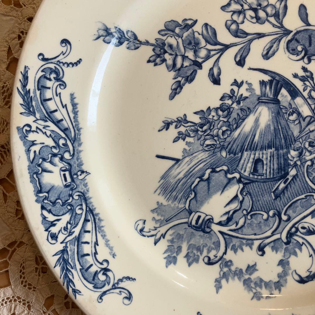 クレールフォンテーヌclairefontaineフランスアンティークプレート1枚