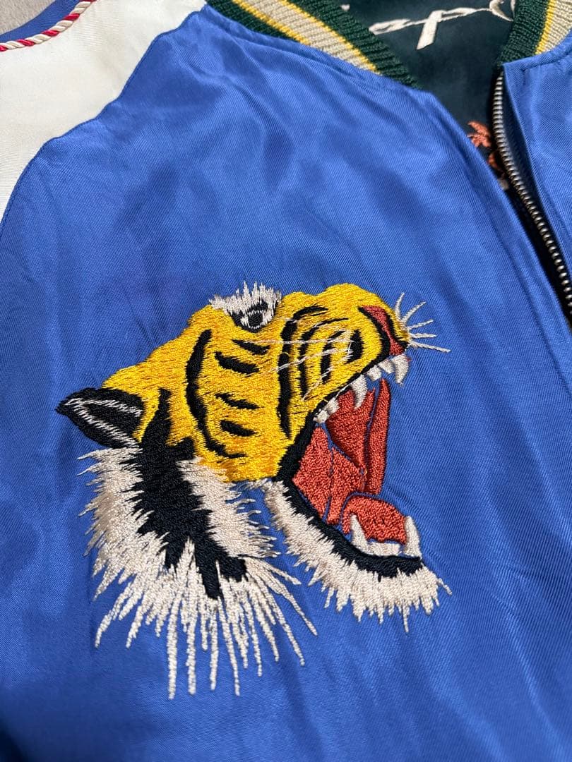 美品 テーラー東洋 ２面用 虎 龍 日本限定スカジャン レーヨン vintage