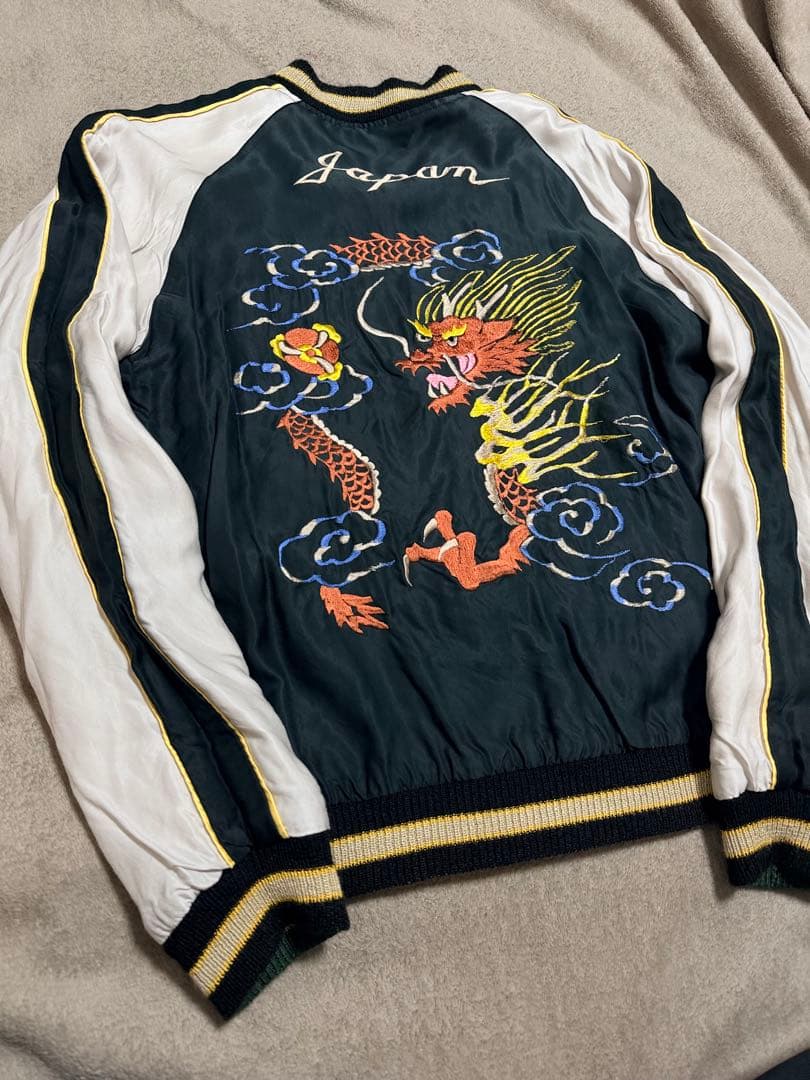 美品 テーラー東洋 ２面用 虎 龍 日本限定スカジャン レーヨン vintage