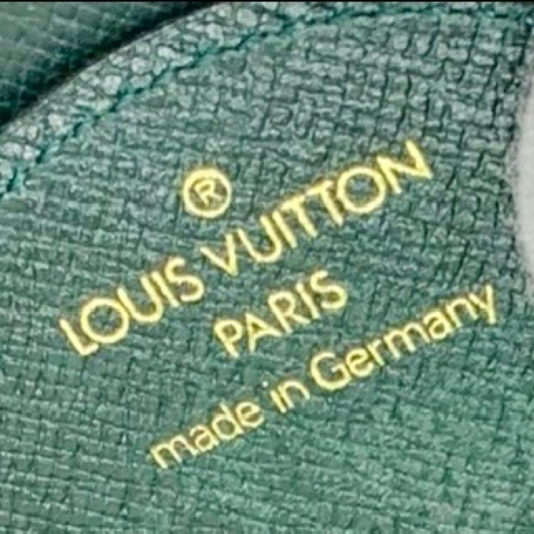 ルイヴィトン　ケース　キュベット　ポルトモネ　小銭入れ　深緑　タイガ