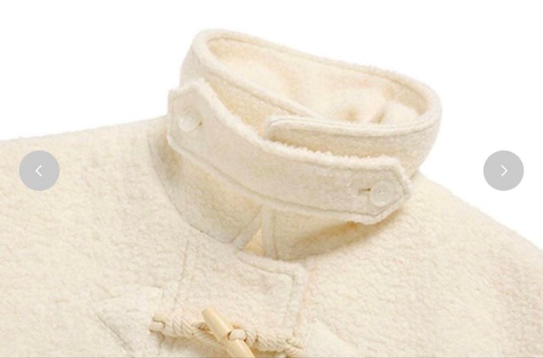 ROLAROLA DUFFLE HALF COAT IVORY 韓国アイドル着用