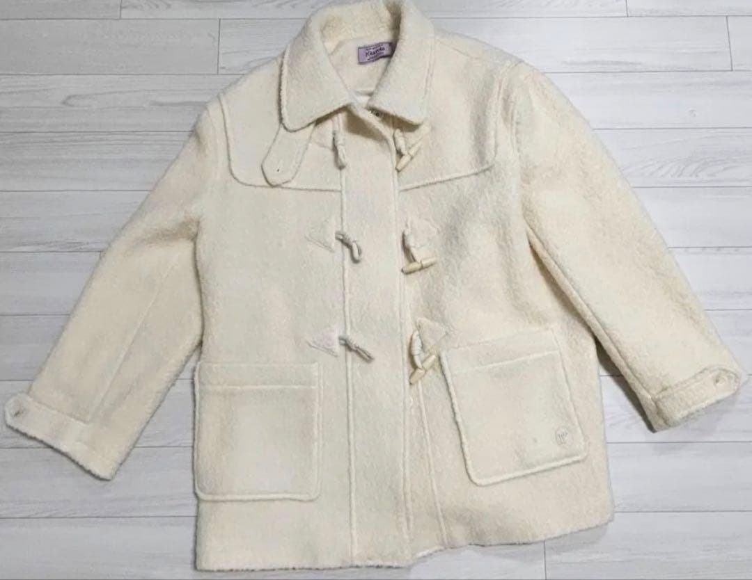 ROLAROLA DUFFLE HALF COAT IVORY 韓国アイドル着用