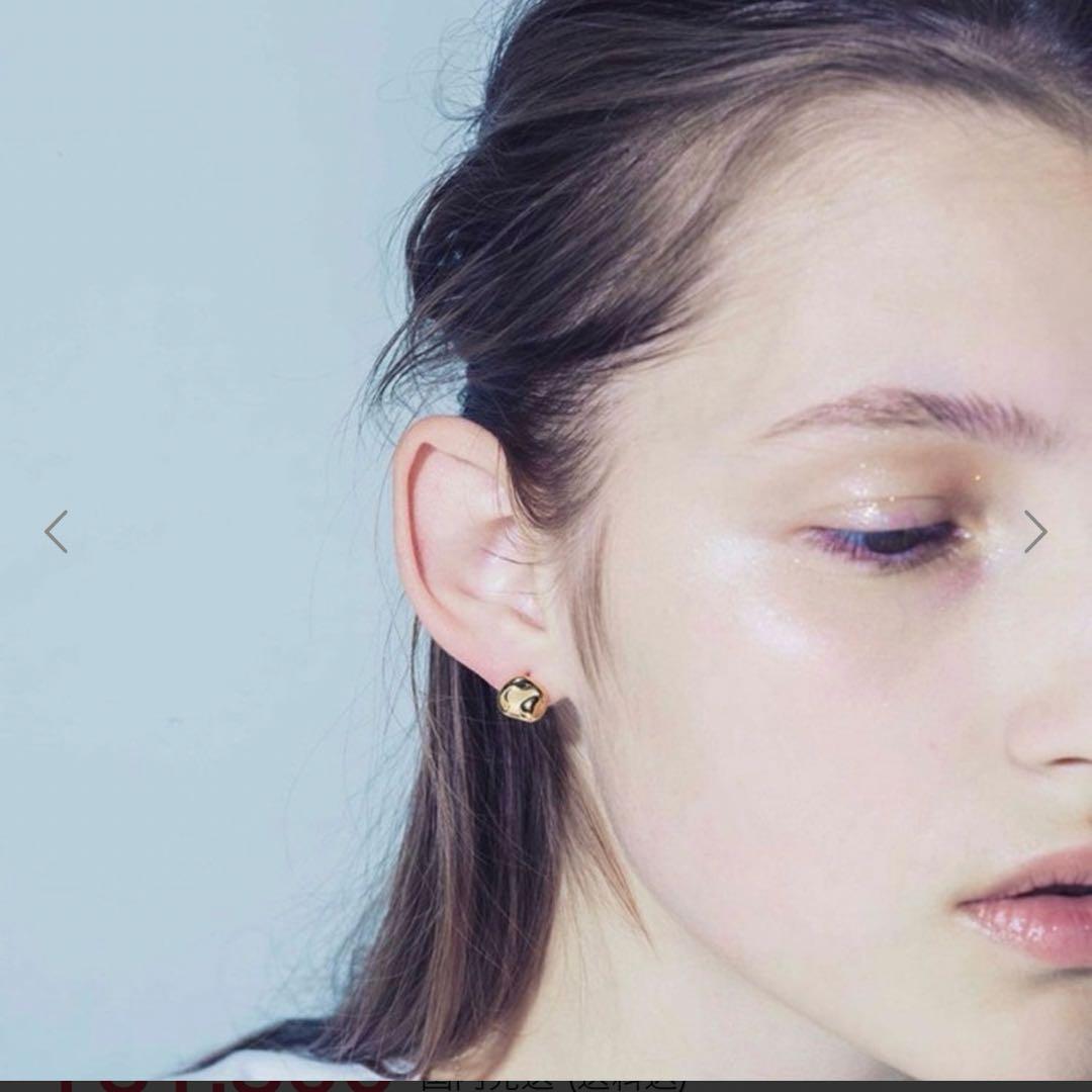 ete エテ ピアス ビーンズ プラチナム イエローゴールド キャッチひとつ無し