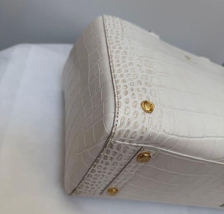 タイムセール¥10,000 美品　ADMJ クロコ型押しヒマラヤ　バッグ