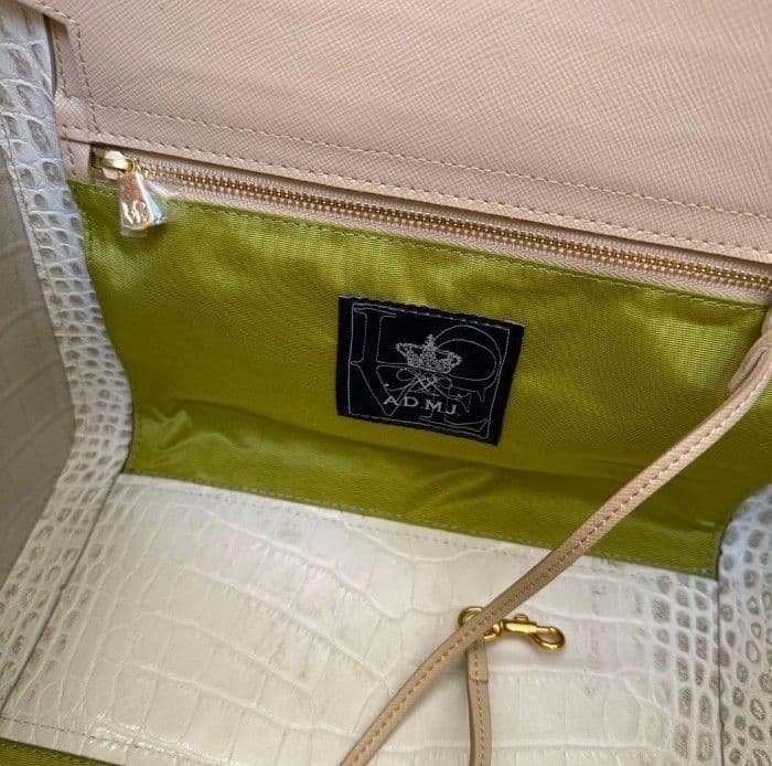 タイムセール¥10,000 美品　ADMJ クロコ型押しヒマラヤ　バッグ