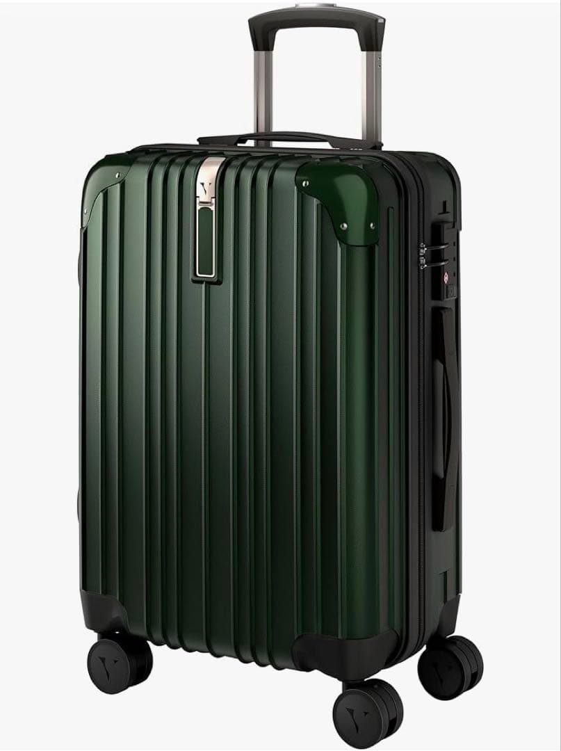 現役客室乗務員監修 スーツケース　4.2kg 92.5L グリーン L