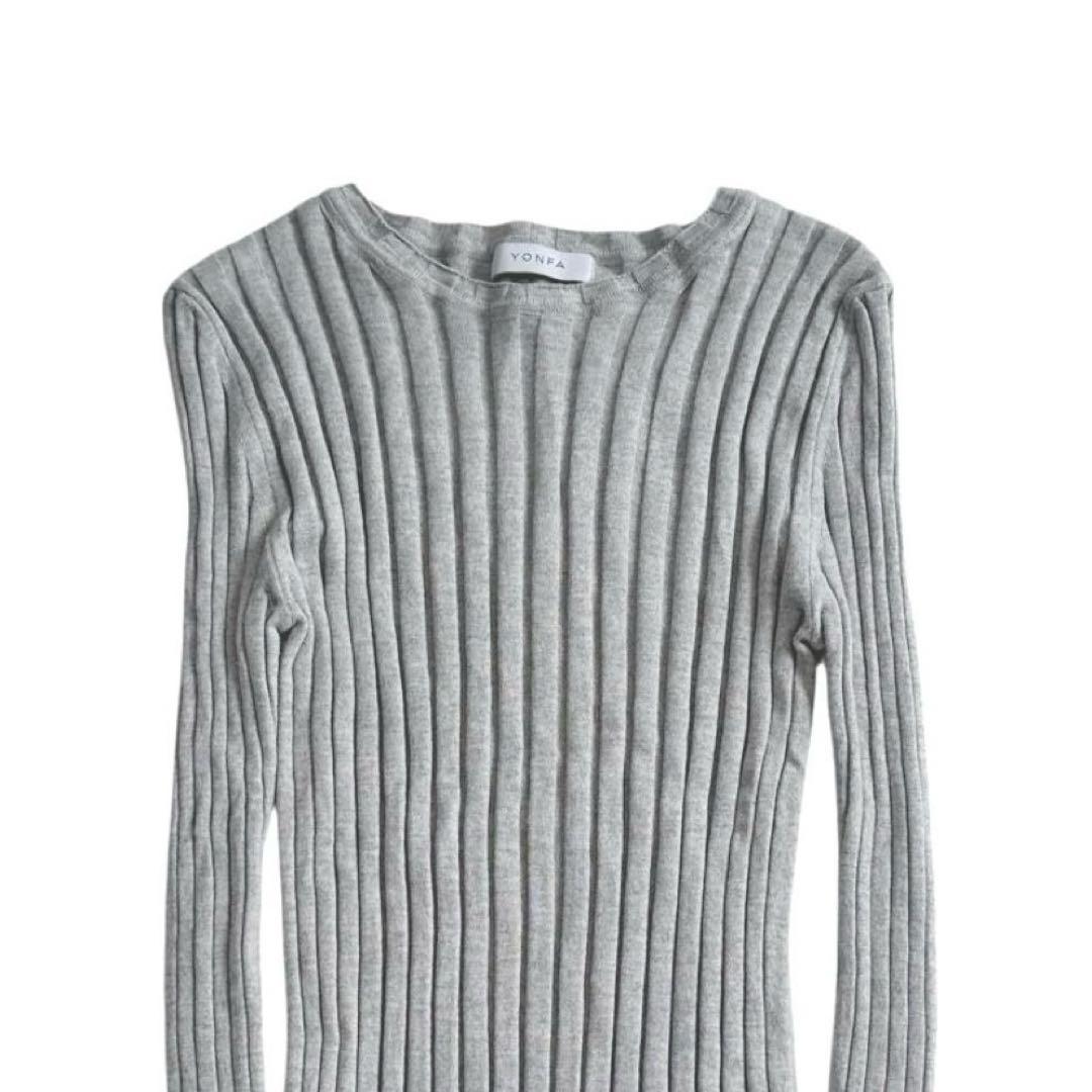 YONFA ヨンファ　コットンカシミヤリブニット