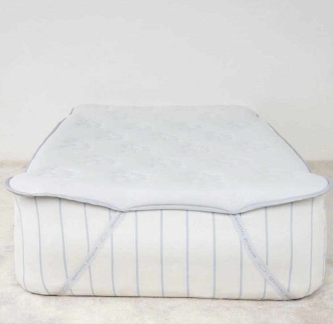 ジェラートピケ　Sleep　Mickey/接触冷感敷きパッド　セミダブル　シーツ