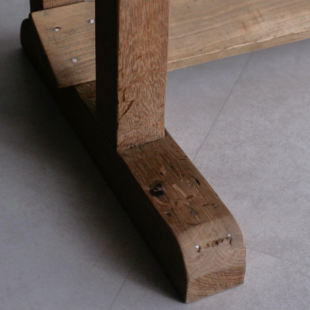 オーク材 フランス アンティークデスク 無垢材 プロカント 古家具