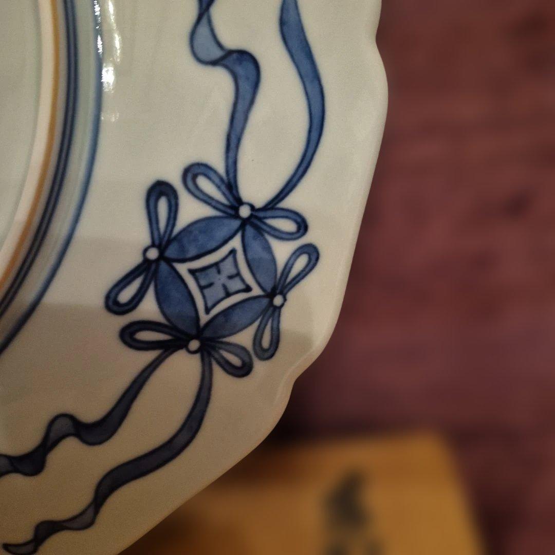 有田焼　13代今右衛門　色鍋島錦大皿２６ｃｍ