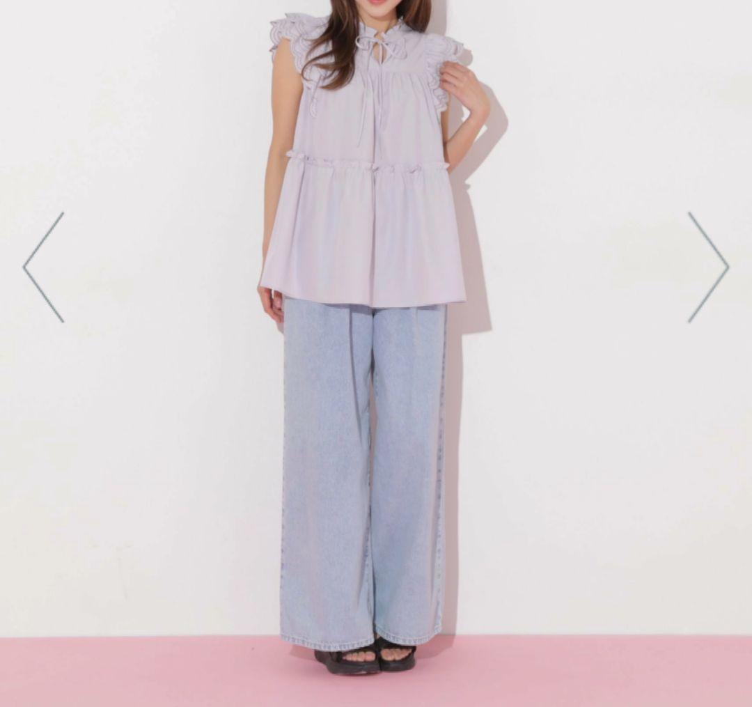 ジルバイジルスチュアート カットワークティアードチュニック