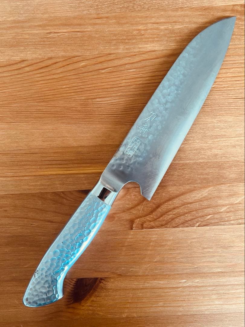 【研ぎ済み】刀舟SS超鋼　三徳万能包丁18cm 鎚目　料理調理器具　刃物