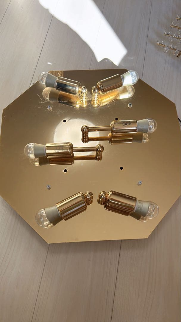 クリスタルシャンデリア 6灯 八角形(大塚家具)