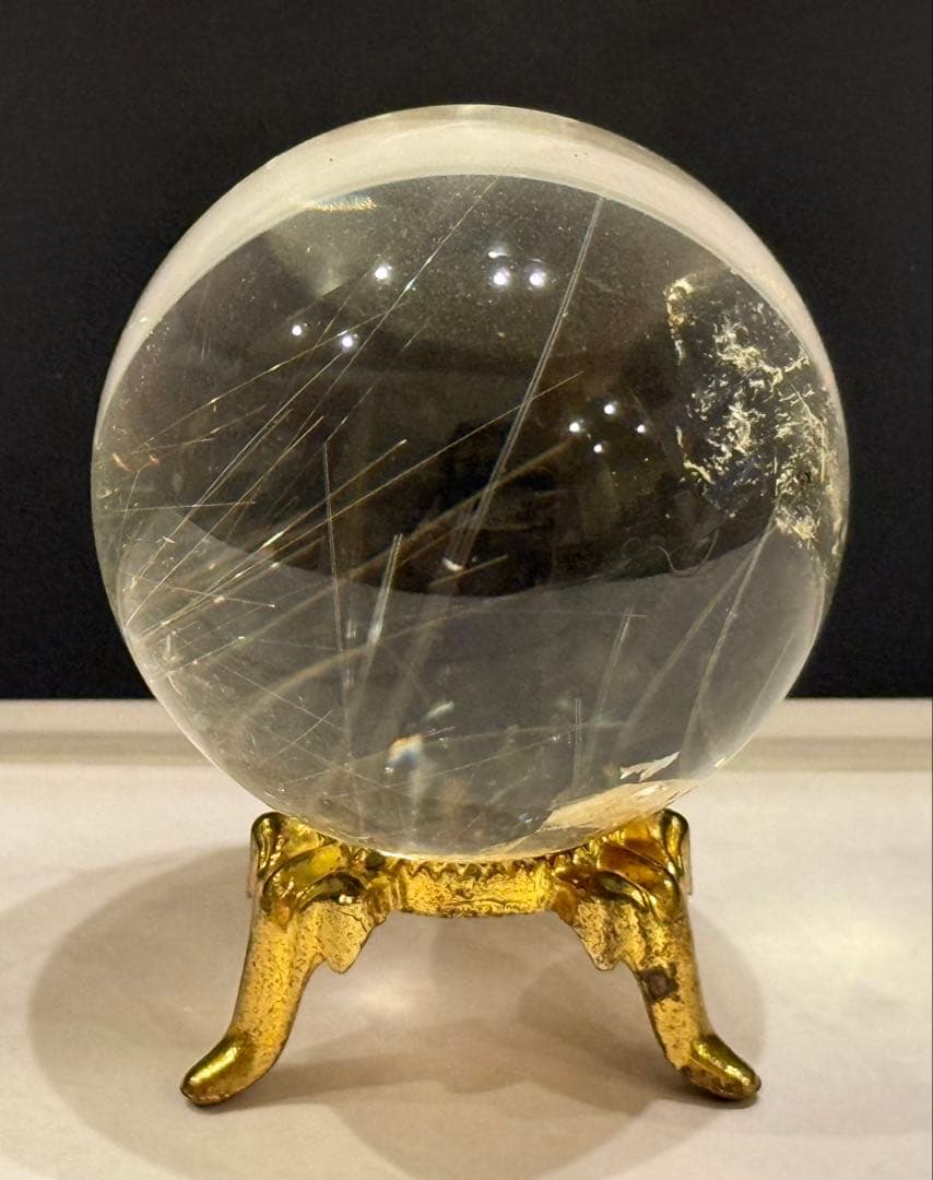 激レア⭐︎ クォーツインルチルクォーツ スフィア 丸玉 約4cm 水晶 天然石