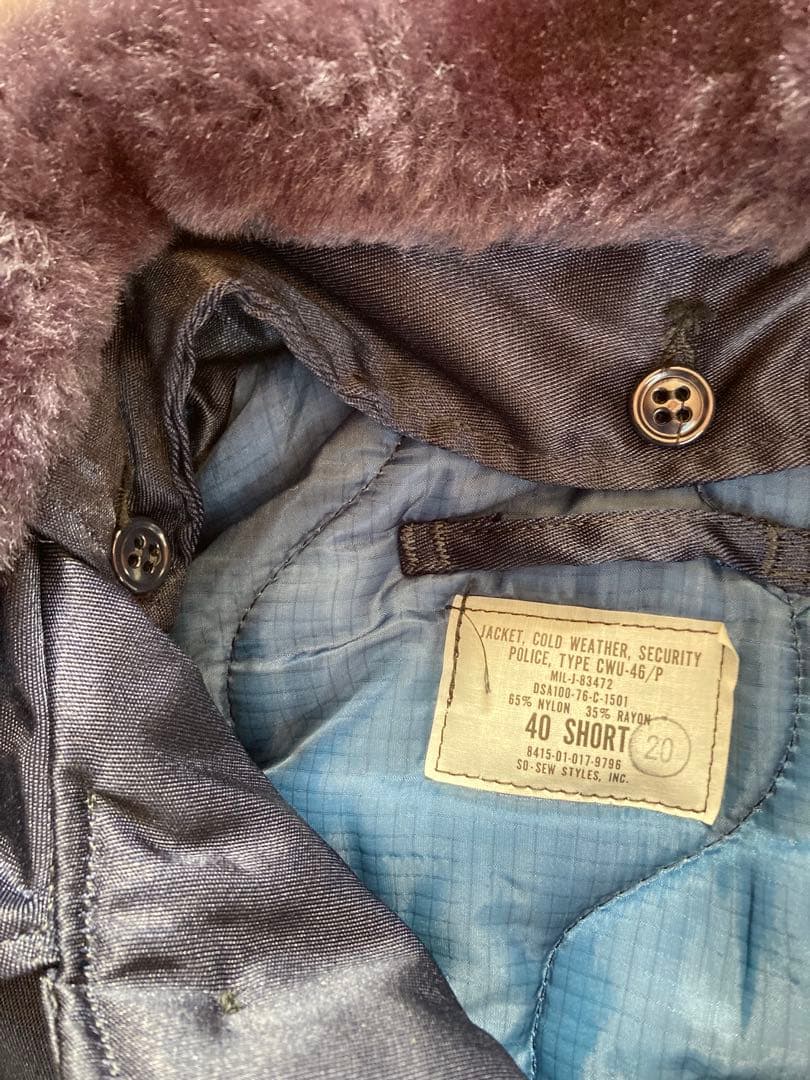 美品 U.S ARMY CWU-46/P セキュリティポリス ジャケット 40