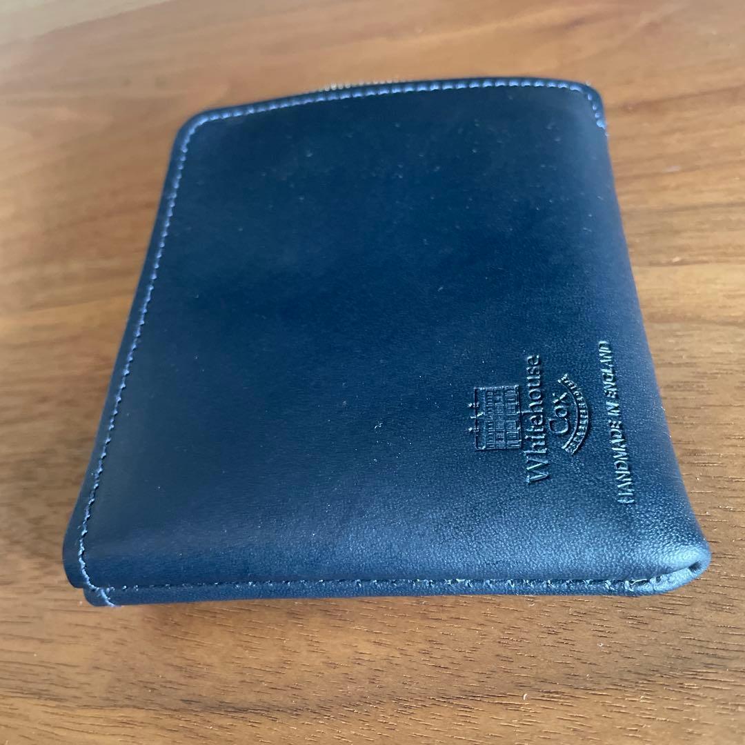 新品 紺 ホワイトハウスコックス 財布 マルチ ウォレット パース PURSE
