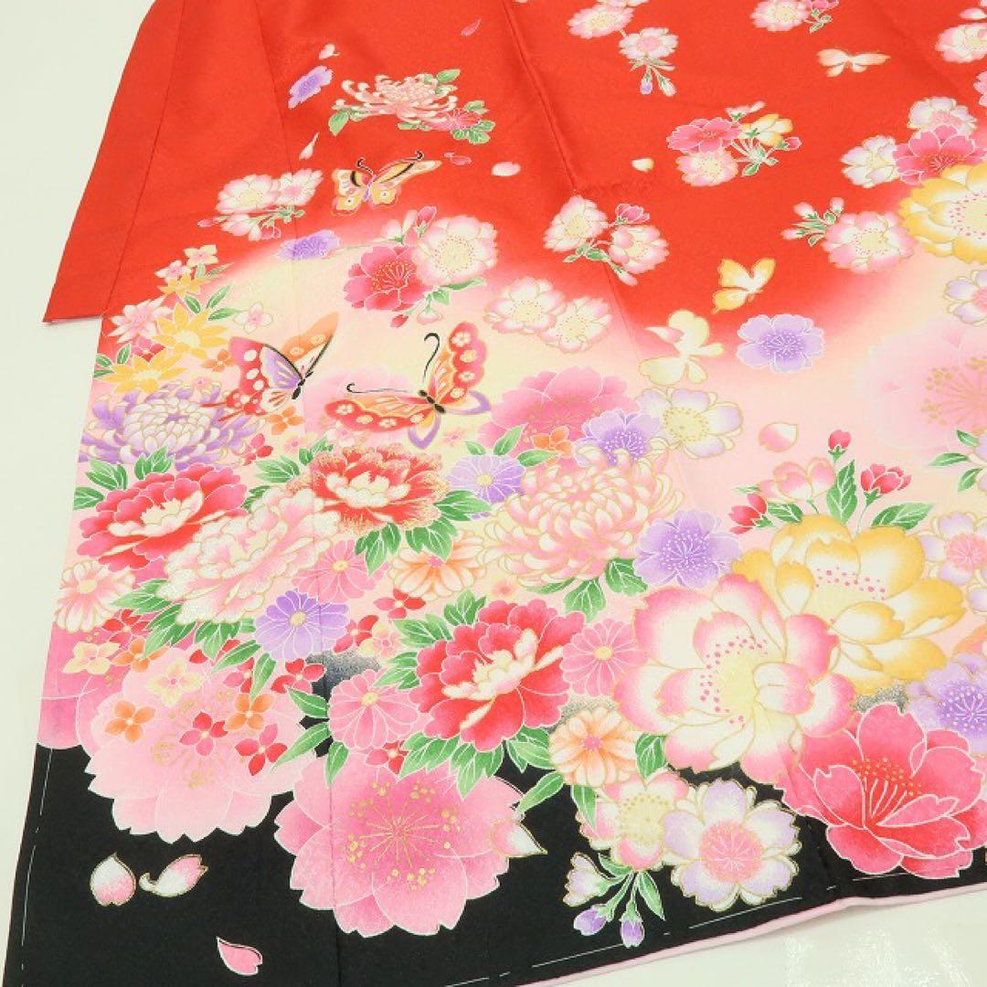 ¶:⊃✺新品 七五三 ７歳 四つ身着物・襦袢 ２点セット B10