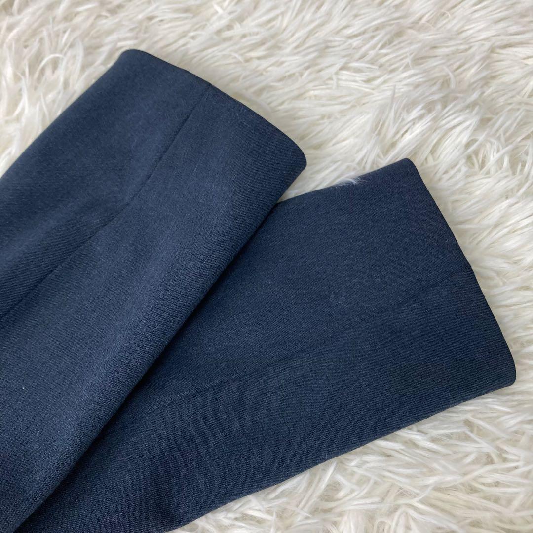 theory ノーカラージャケット パンツスーツ ネイビー セットアップ