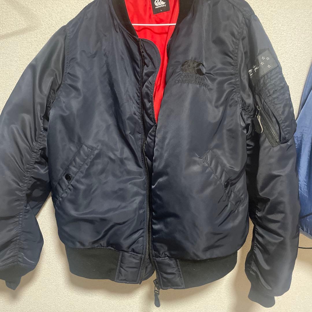 CANterbury MA-1ジャケット ネイビー　肉厚　希少