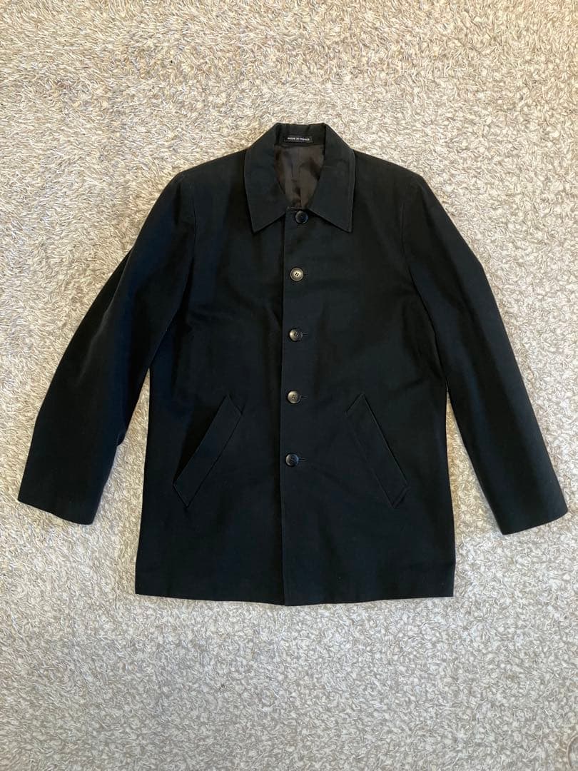 90s フランス製　アニエスベー　コート　黒　Mサイズ相当　古着