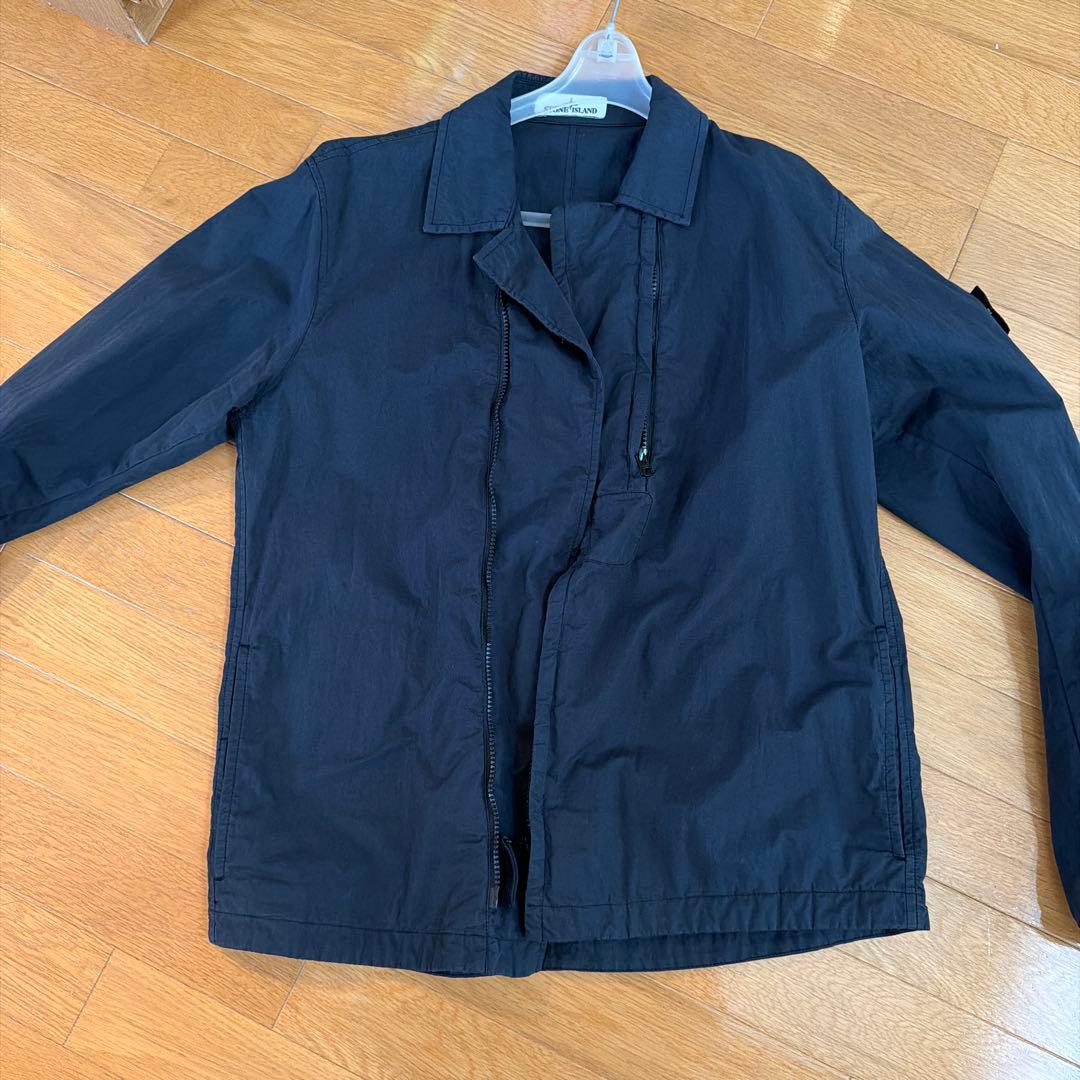 黒 ジャケット 長袖 ロゴパッチ