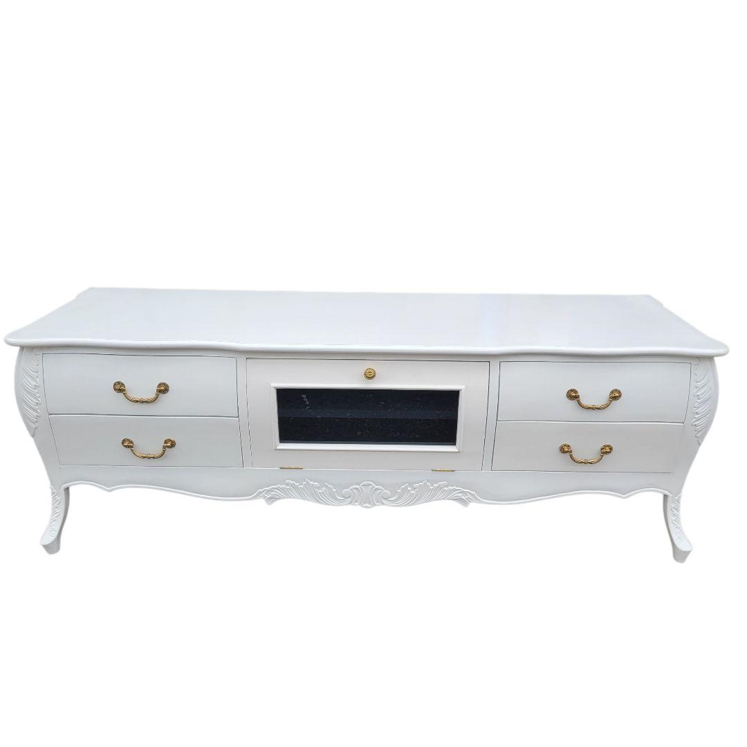 希少 ロココ調 アンティーク テレビ台 幅150cm 奥行50cm 高さ50cm