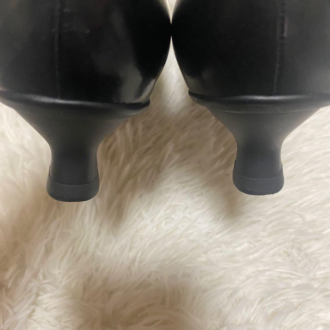 ✨美品✨YOSHITO レザーパンプス 24cm ポインテッドトゥ 黒　ブラック