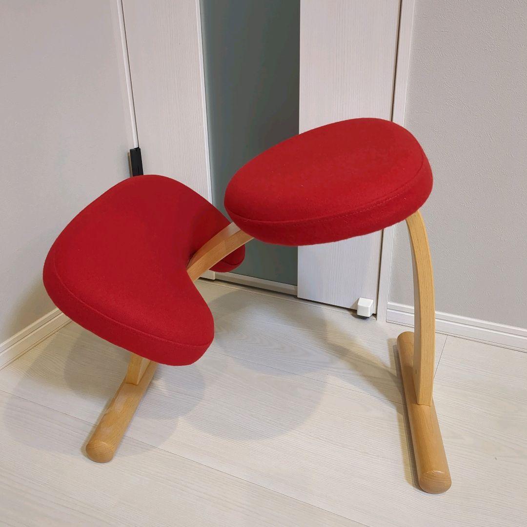 バランスラボ バランスチェア バランスイージー レッド 良品