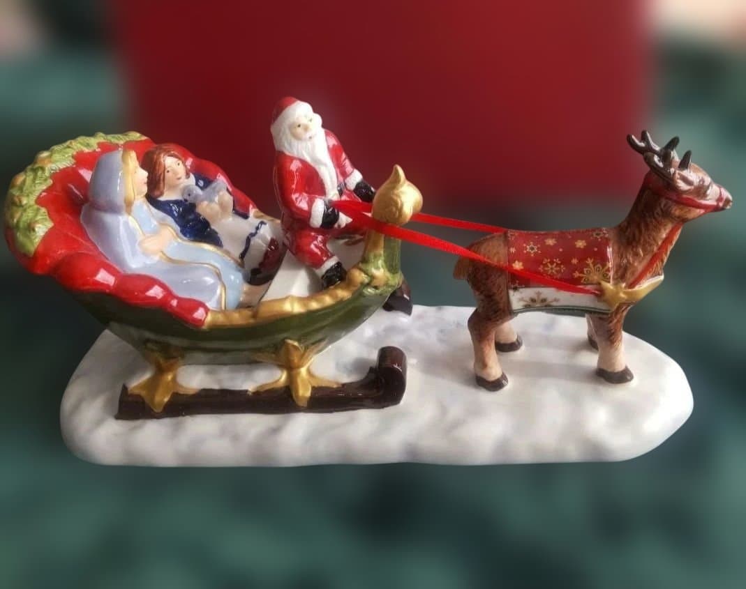 クリスマス Villeroy＆Boch サンタさんと子供達 箱付