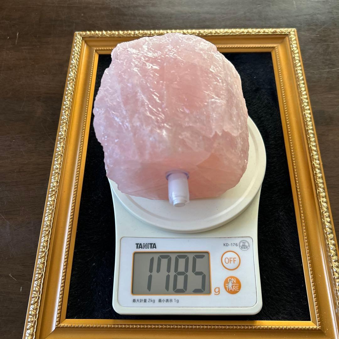 ✨破格✨絶品‼️ローズクオーツ☆噴水☆天然石☆ファウンテン☆秘蔵品☆高さ19㎝⭐︎