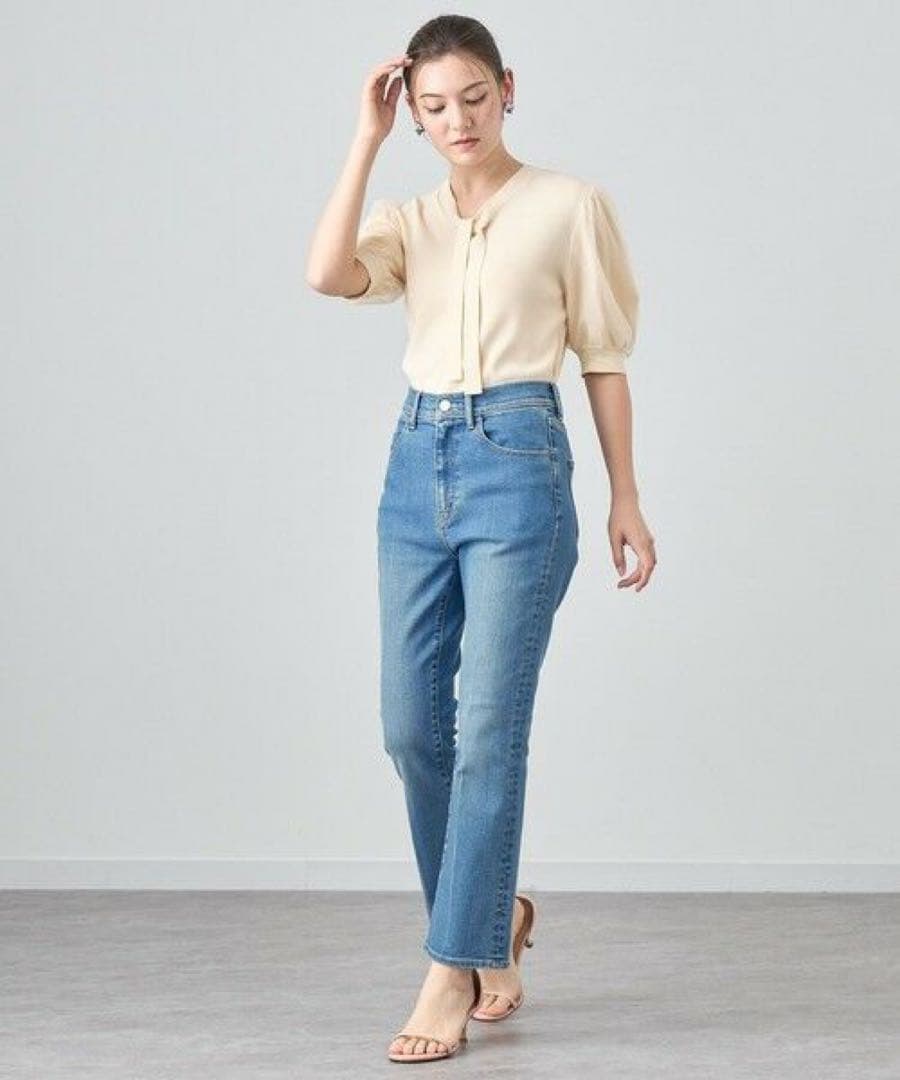 【1度着用のみ美品】アナイ チュールスリーブ プルオーバー 24年モデル