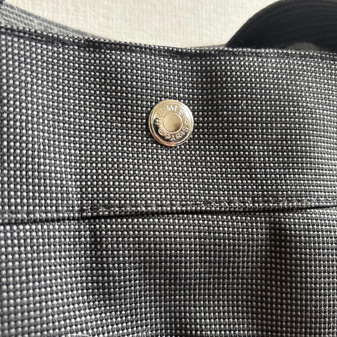 エルメス 黒 ナイロントートバッグ