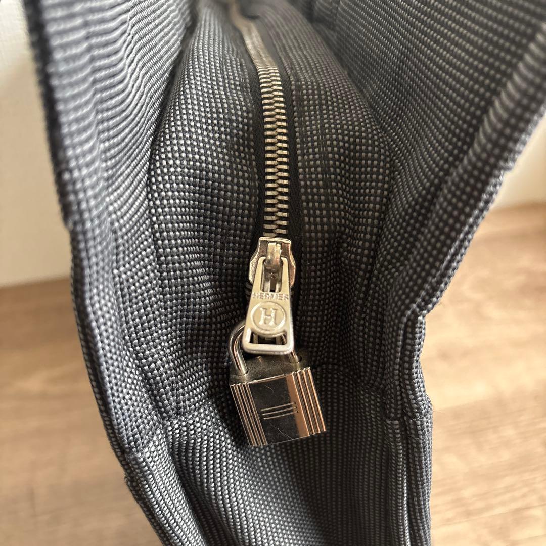 エルメス 黒 ナイロントートバッグ