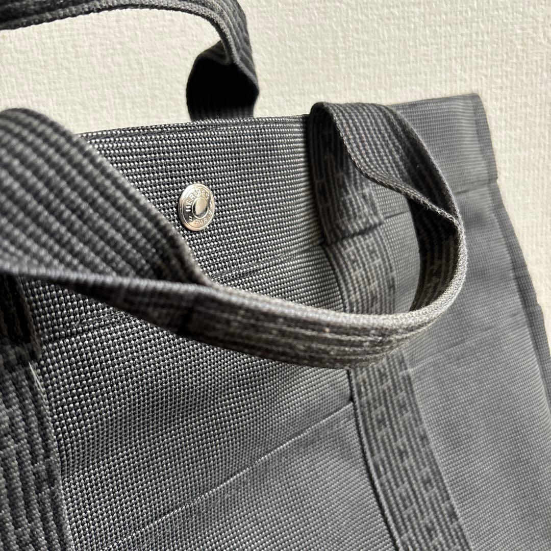 エルメス 黒 ナイロントートバッグ
