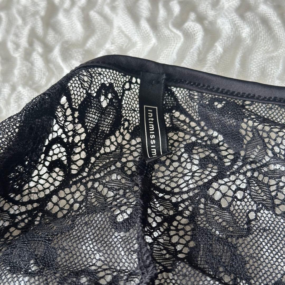 Intimissimi ブラック レース ボディスーツ ロングスリーブ sサイズ